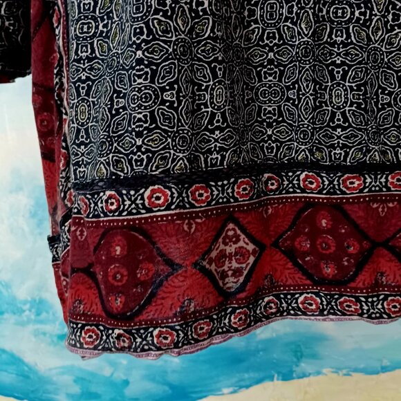 Lucky Brand size 2XL bohemian blouse, wonderful condition - Picture 3 of 7